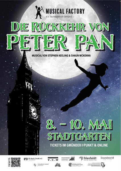 IFO / QUBUS Group supports Musical Factory e.V. with its major project "The Return of Peter Pan"