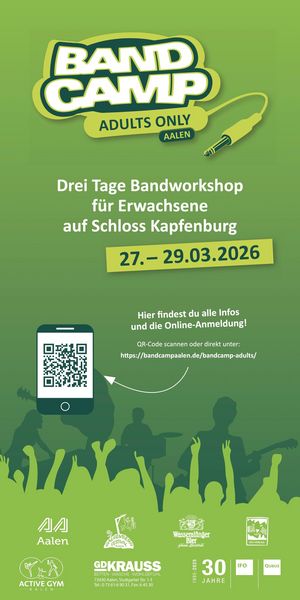 IFO und QUBUS sponsern Band Camp Aalen – Adults Only