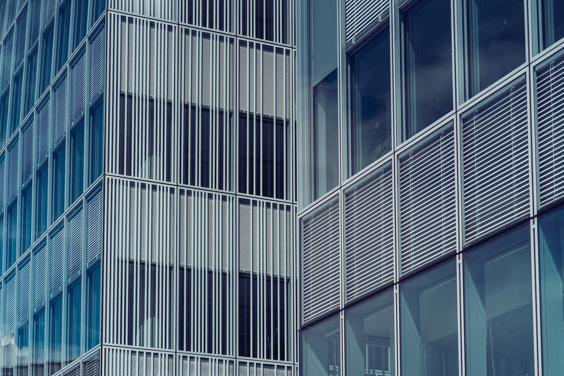 Modern façade of an office building